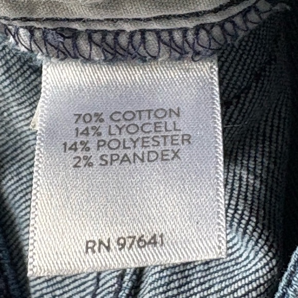 J. Jill Authentic Fit Slim Ankle Jeans Size 12 Dark Wash Stretch Denim - Picture 7 of 7